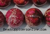 CDE764 15.5 inches 20mm round dyed sea sediment jasper beads