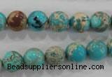 CDE803 15.5 inches 10mm round dyed sea sediment jasper beads wholesale