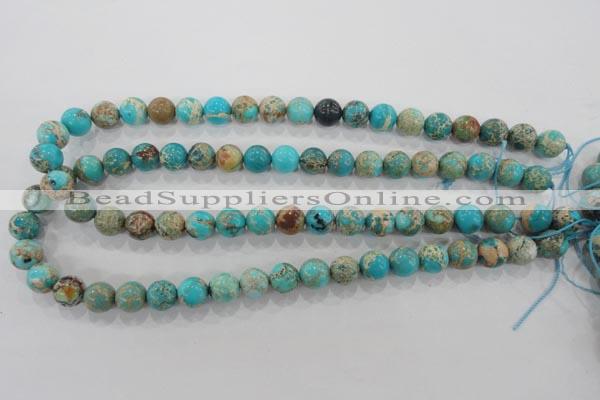 CDE803 15.5 inches 10mm round dyed sea sediment jasper beads wholesale