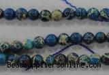 CDE811 15.5 inches 6mm round dyed sea sediment jasper beads wholesale