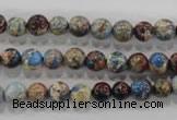 CDE812 15.5 inches 6mm round dyed sea sediment jasper beads wholesale