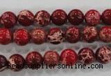 CDE822 15.5 inches 8mm round dyed sea sediment jasper beads wholesale