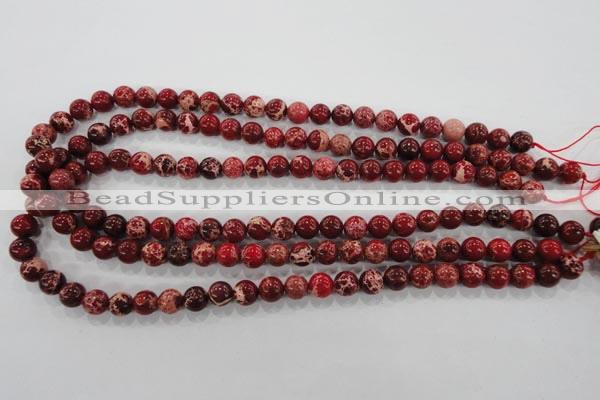 CDE822 15.5 inches 8mm round dyed sea sediment jasper beads wholesale