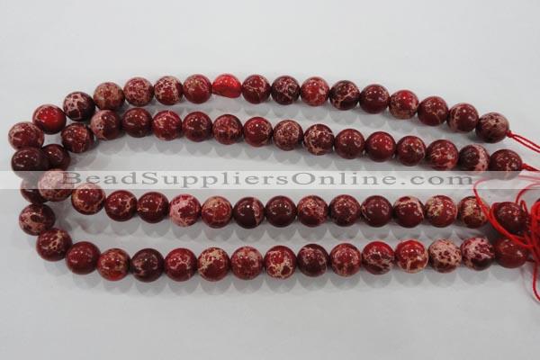 CDE823 15.5 inches 10mm round dyed sea sediment jasper beads wholesale