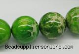 CDE84 15.5 inches 18mm round dyed sea sediment jasper beads