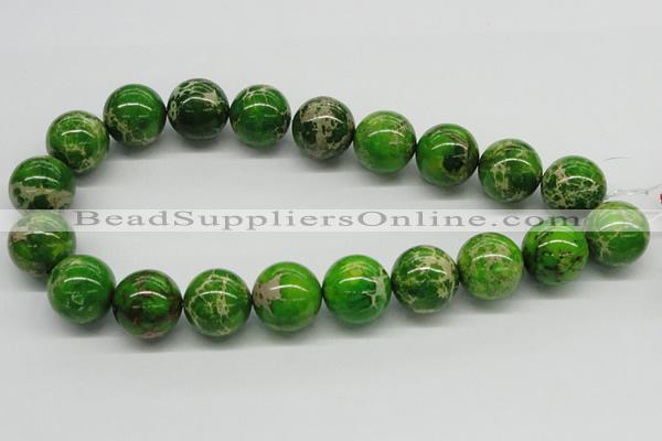 CDE85 15.5 inches 20mm round dyed sea sediment jasper beads