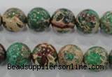 CDE854 15.5 inches 12mm round dyed sea sediment jasper beads wholesale