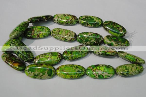 CDE942 15.5 inches 30*40mm oval dyed sea sediment jasper beads