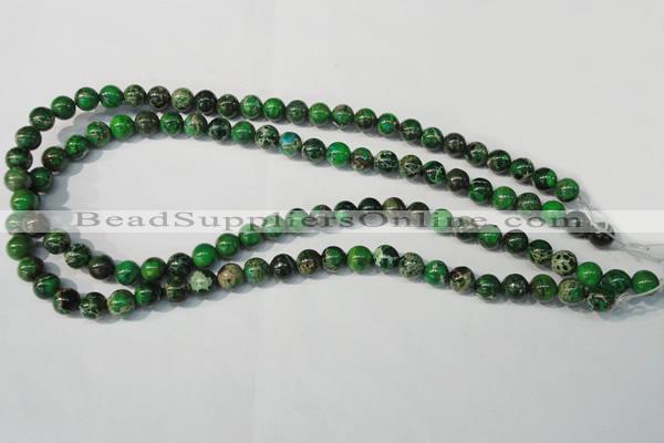 CDE956 15.5 inches 8mm round dyed sea sediment jasper beads