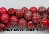 CDI04 16 inches 10mm round dyed imperial jasper beads wholesale