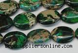 CDI181 15.5 inches 12*16mm oval dyed imperial jasper beads