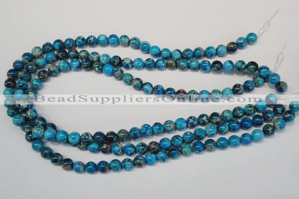 CDI266 15.5 inches 8mm round dyed imperial jasper beads