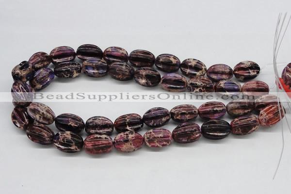 CDI36 16 inches 15*20mm star fruit shaped dyed imperial jasper beads