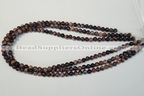 CDI361 15.5 inches 6mm round dyed imperial jasper beads