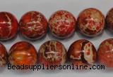 CDI495 15.5 inches 14mm round dyed imperial jasper beads