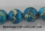 CDI808 15.5 inches 18mm round dyed imperial jasper beads wholesale