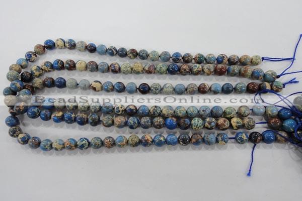 CDI813 15.5 inches 8mm round dyed imperial jasper beads wholesale