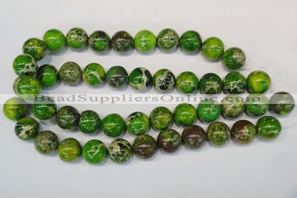 CDI84 16 inches 18mm round dyed imperial jasper beads wholesale