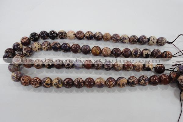 CDI845 15.5 inches 14mm round dyed imperial jasper beads wholesale