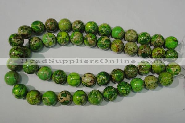 CDI923 15.5 inches 16mm round dyed imperial jasper beads