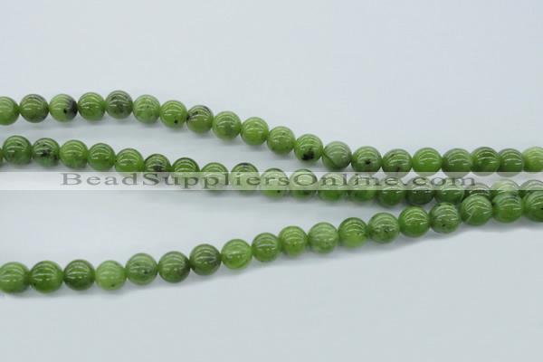 CDJ141 15.5 inches 8mm round Canadian jade beads wholesale