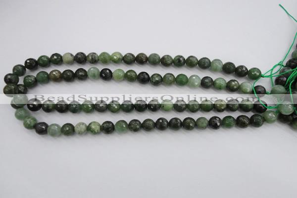 CDJ263 15.5 inches 10mm faceted round Canadian jade beads wholesale