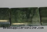 CDJ36 15.5 inches 25*35mm flat tube Canadian jade beads wholesale