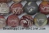 CDJ404 15.5 inches 12mm round sonoran dendritic jasper beads