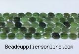 CDJ411 15.5 inches 10mm faceted square Canadian jade beads