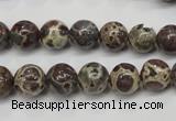 CDM04 15.5 inches 10mm round African dalmatian jasper beads