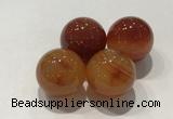 CDN1006 20mm round red agate decorations wholesale