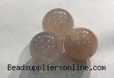 CDN1032 30mm round rose quartz decorations wholesale