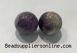 CDN1035 30mm round amethyst decorations wholesale