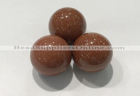 CDN1054 30mm round goldstone decorations wholesale