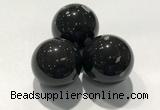 CDN1059 30mm round snowflake obsidian decorations wholesale