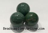 CDN1077 30mm round green biotite decorations wholesale