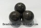 CDN1102 30mm round coffee wood jasper decorations wholesale