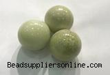 CDN1158 30mm round lemon jade decorations wholesale