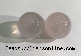 CDN1175 35mm round rose quartz decorations wholesale