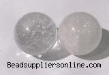 CDN1200 40mm round white crystal decorations wholesale