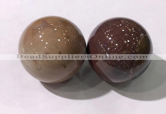 CDN1213 40mm round agate decorations wholesale