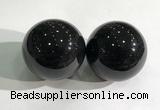 CDN1241 40mm round black obsidian decorations wholesale