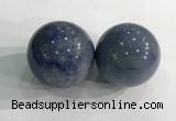 CDN1247 40mm round blue aventurine decorations wholesale