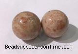 CDN1249 40mm round golden sunstone decorations wholesale