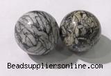 CDN1296 40mm round jasper decorations wholesale