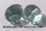 CDN1340 35*45mm egg-shaped glass decorations wholesale