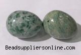 CDN1354 35*45mm egg-shaped Qinghai jade decorations wholesale