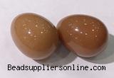 CDN1358 35*45mm egg-shaped red aventurine decorations wholesale