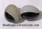 CDN1365 35*45mm egg-shaped druzy agate decorations wholesale