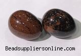 CDN1377 35*45mm egg-shaped mahogany obsidian decorations wholesale